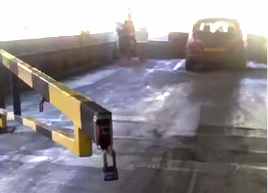 December 2017 – Car Park Barrier Smashes Through Drivers Window (1)