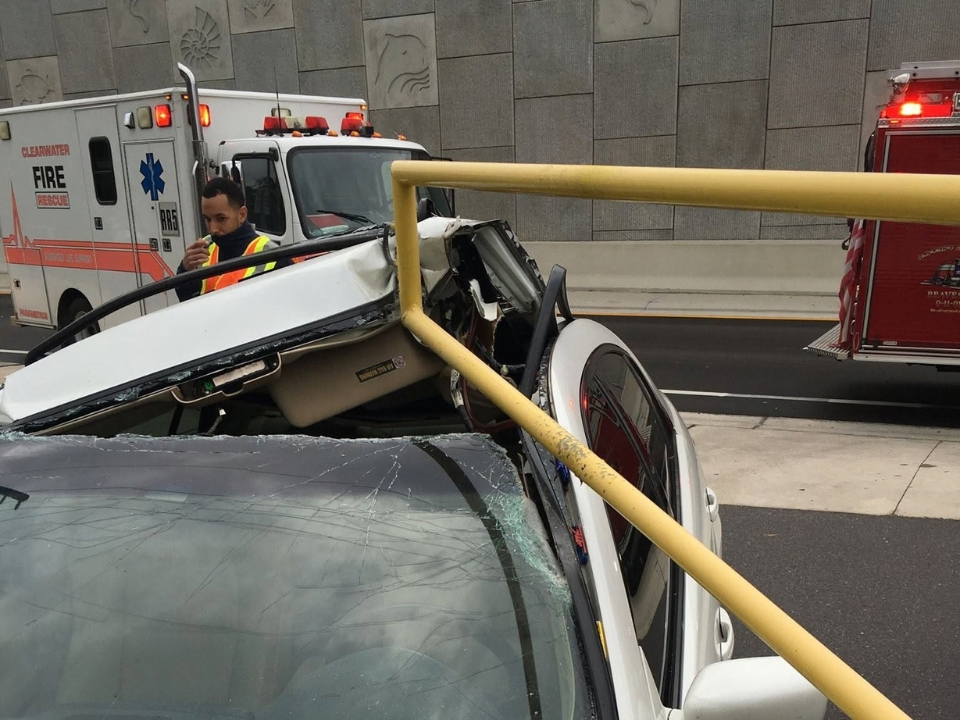January 2016 – A Driver Was Fortunate to Escape Serious Injury - Landscape